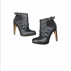 Sam Edelman Kenley Black leather platform bootie